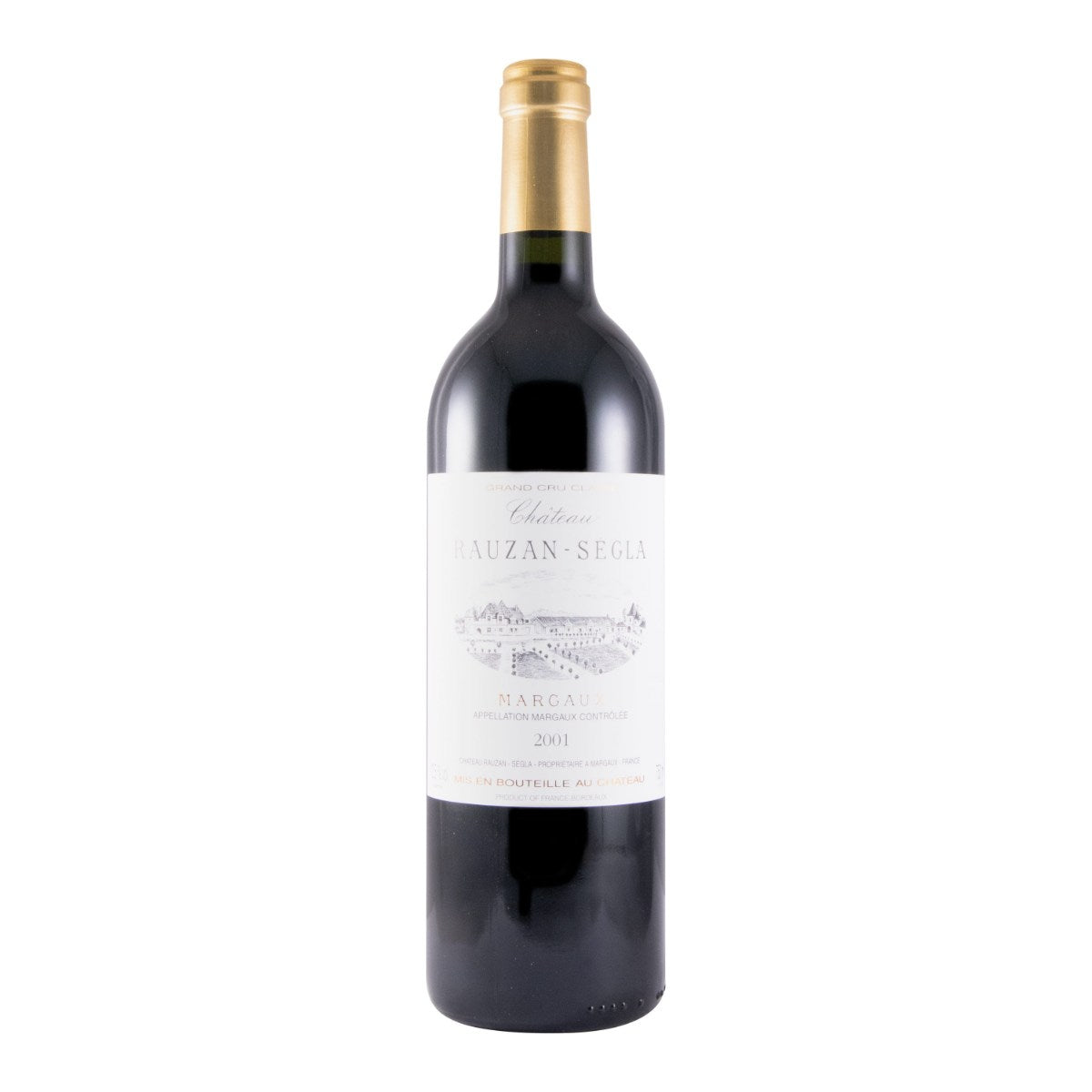Château Rauzan-Ségla Margaux Red Wine Bordeaux 2001 750ml 12.5% ABV