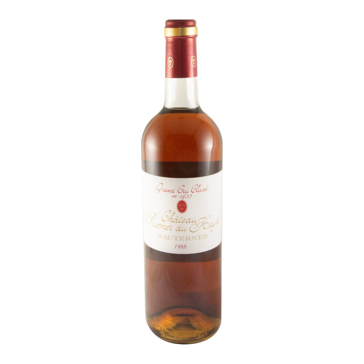 Château Romer du Hayot Sauternes Sweet White Wine Bordeaux 1988 750ml 14% ABV