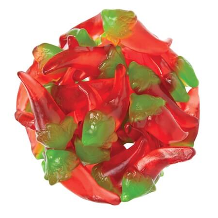 chilli gummy peppers by weight – spicy jelly sweets pick n mix candy