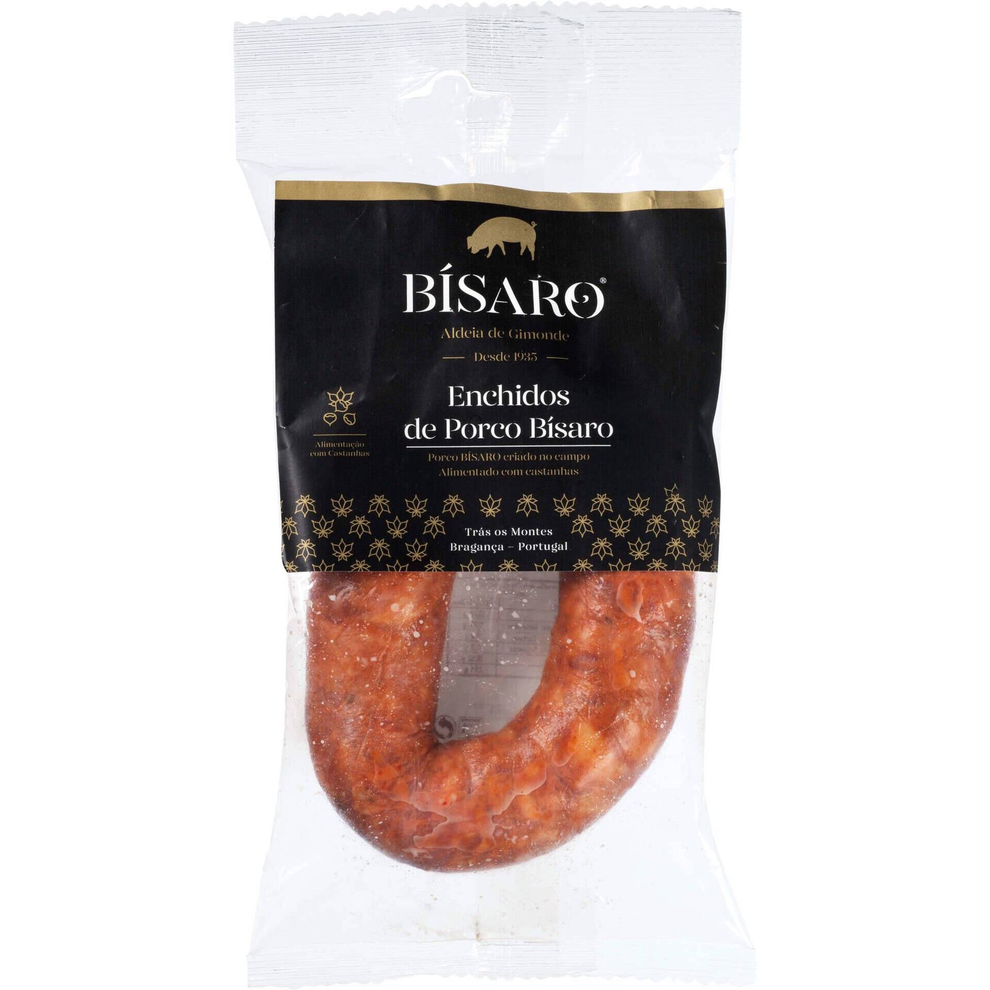 chourica de porco traditional bisaro pork sausage 160g portuguese smoked sausage premium deli meat