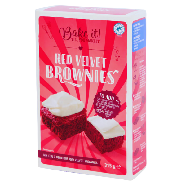 Red Velvet Brownie Mix Bake it!