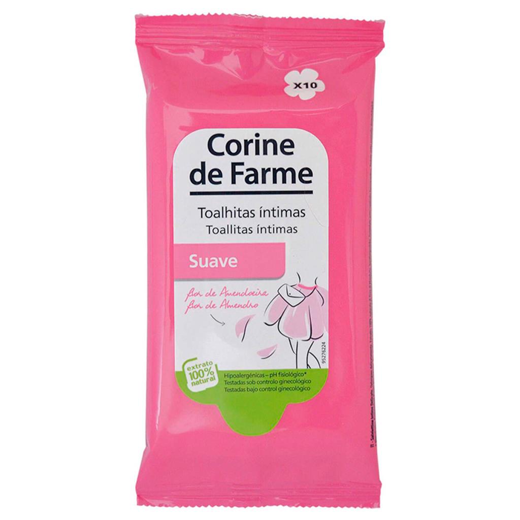 Corine de Farme Gentle Intimate Wipes Pack of 10