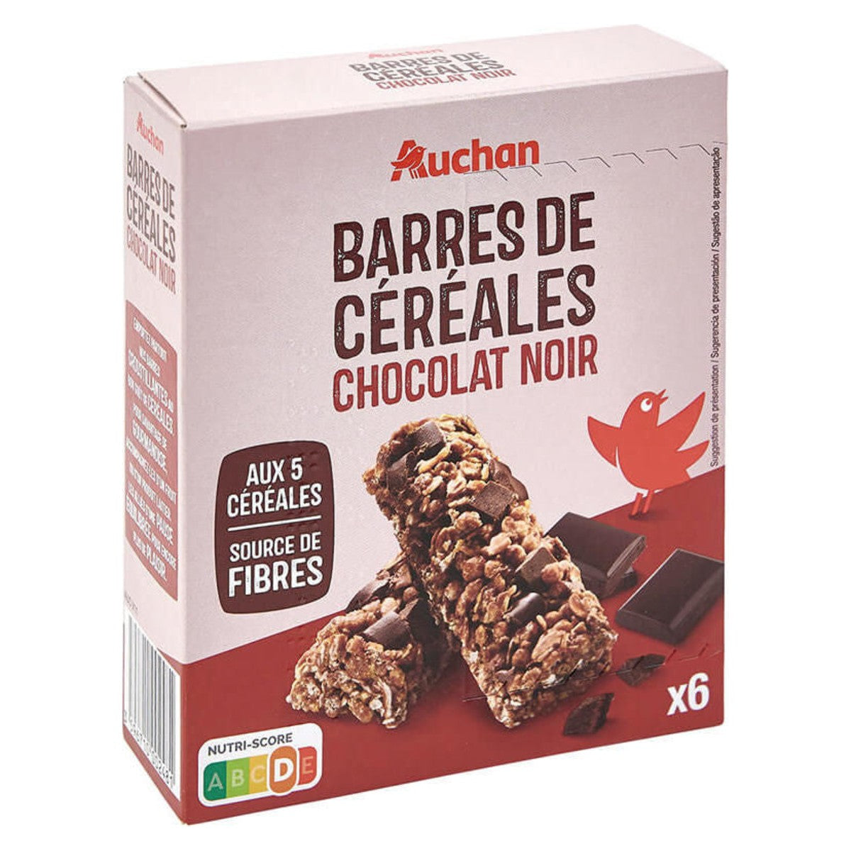 Crispy Cereal Bars with Dark Chocolate 126g