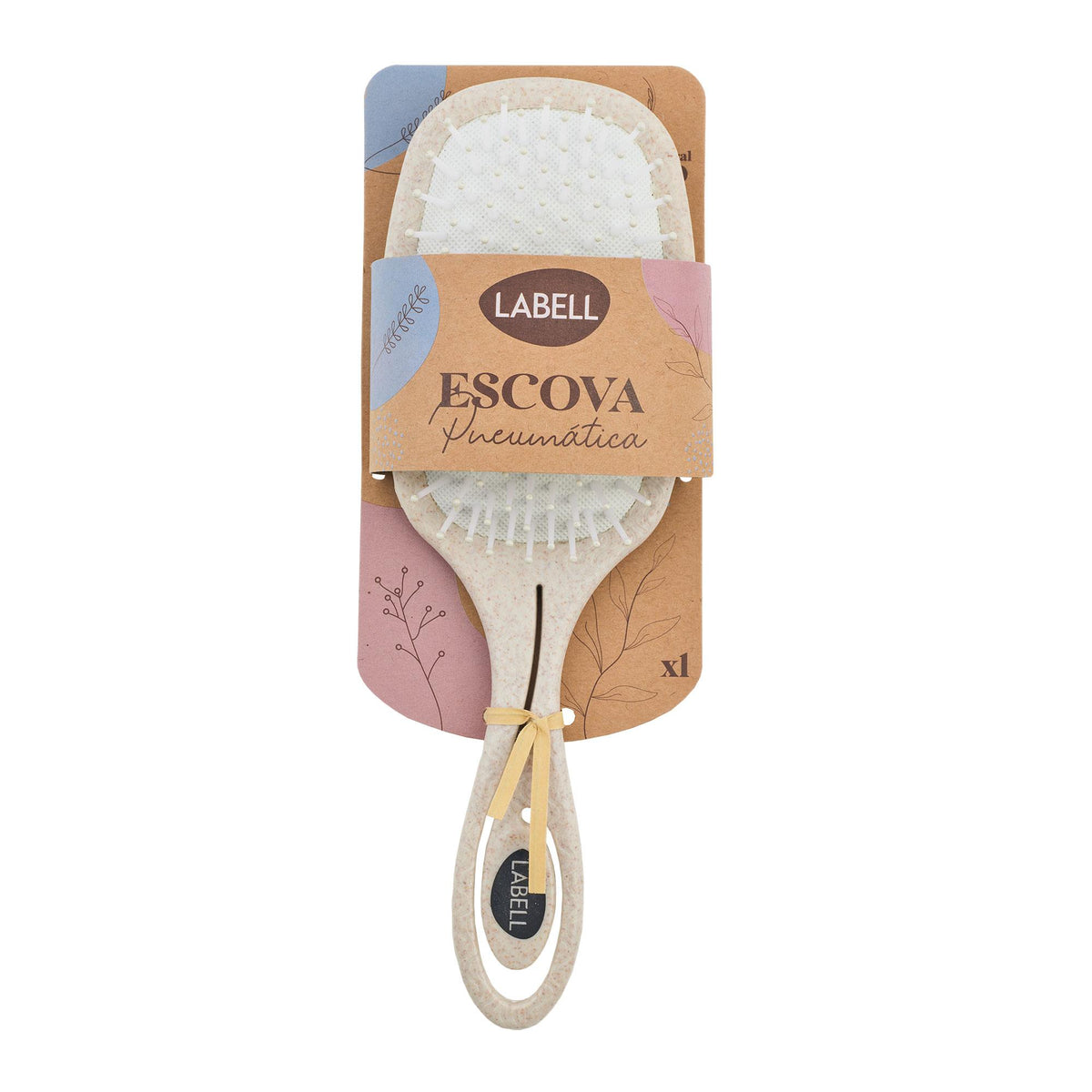 Cushion Hairbrush with Natural Fibres