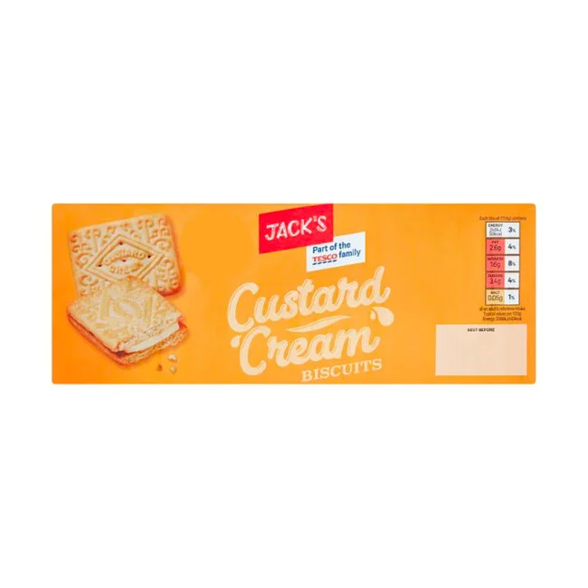 Jacks Custard Cream Biscuits 400g