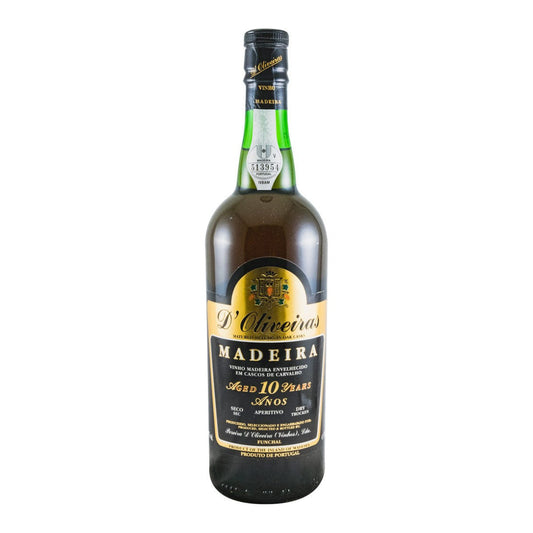 D'Oliveiras 10 Year Old Dry Madeira Wine 750ml 19% ABV