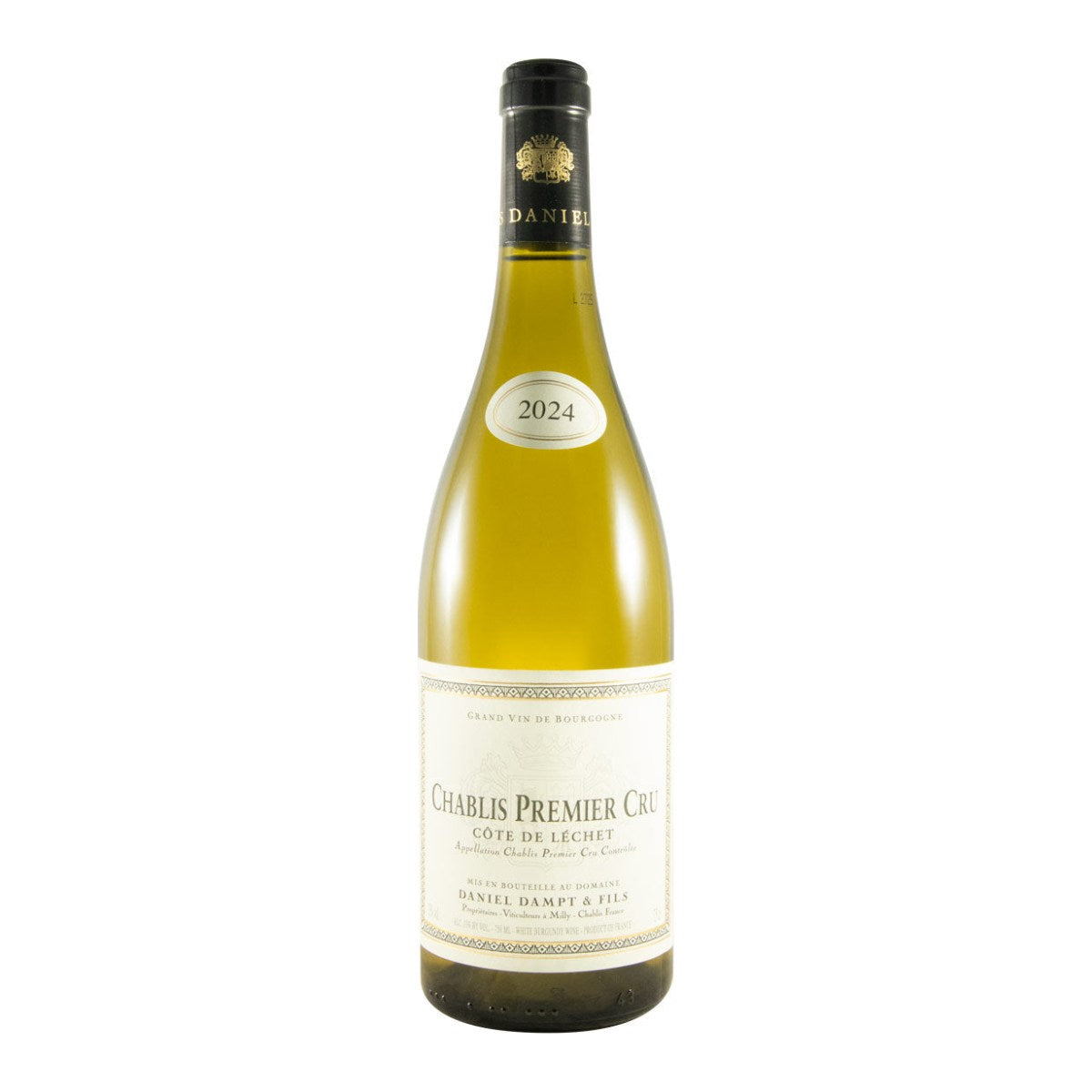 Domaine Daniel Dampt Côte de Léchet Premier Cru Chablis White Wine Burgundy 2024 750ml 13% ABV