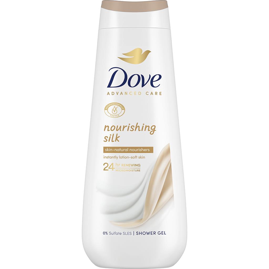 Dove Advanced Care Nourishing Silk Shower Gel 600ml
