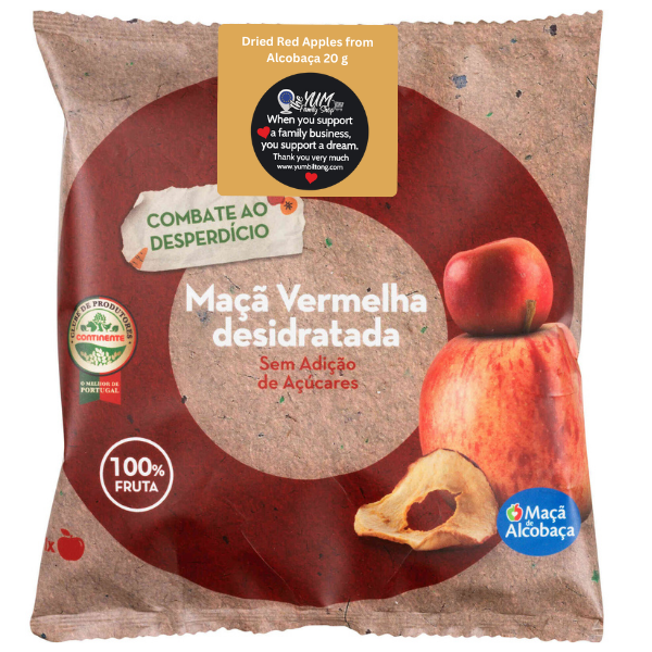 dried red apples from alcobaça 20 g crispy apple slices dried fruit fruit snacks dried fruit and fruit snacks collection