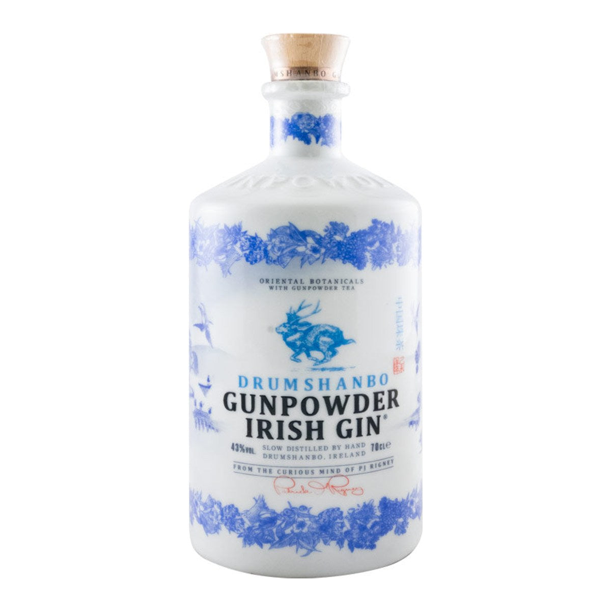 Drumshanbo Gunpowder Ceramic Bottle Irish Gin 700ml 43% ABV