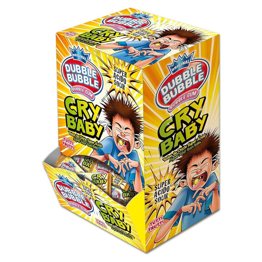 Dubble Bubble Cry Baby Sour Bubble Gum 10 Pieces