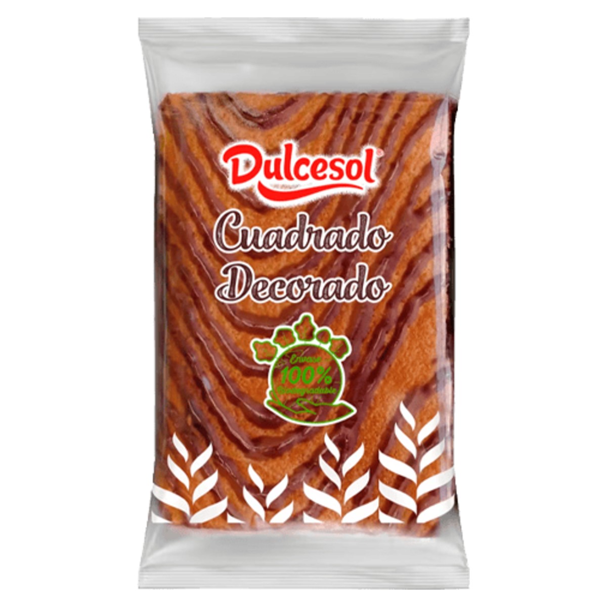 Dulcesol Decorated Sponge Square 85g