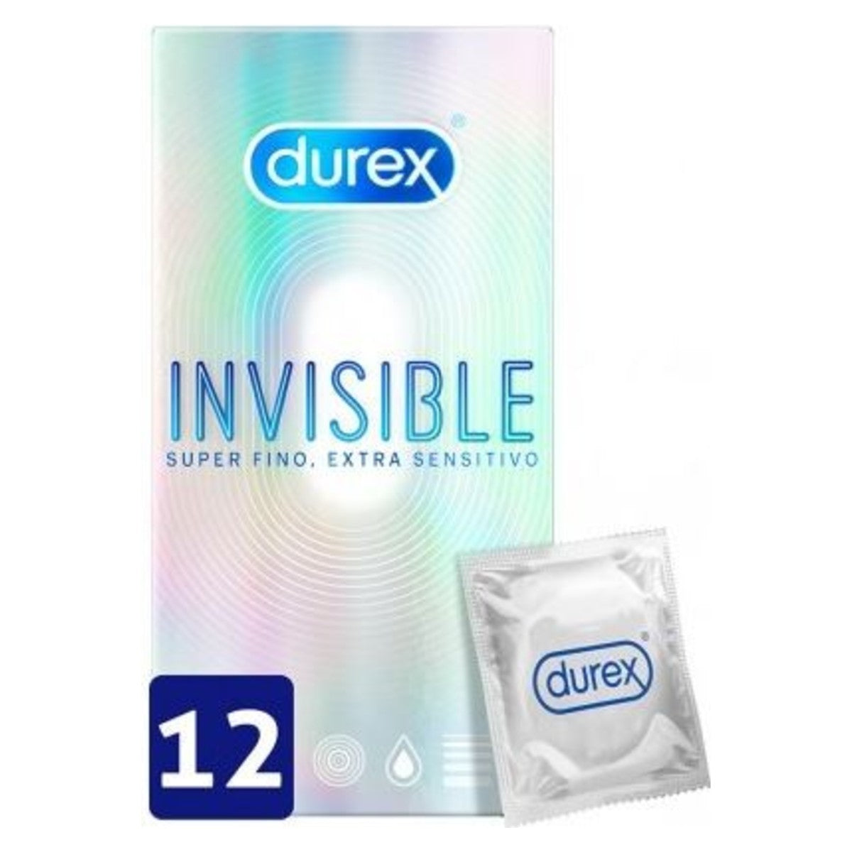 Durex Invisible Extra Lubricated Condoms Pack of 12