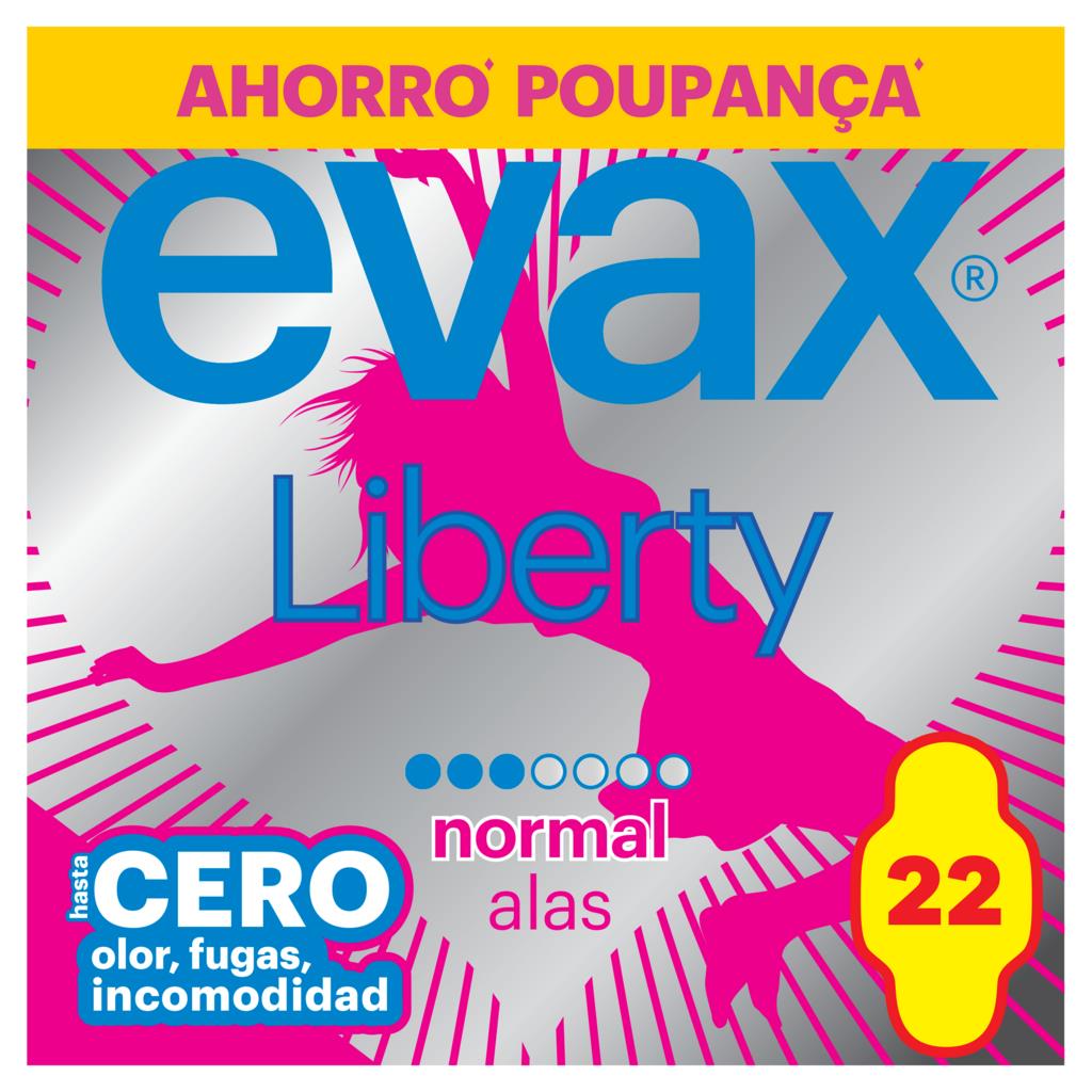 Evax Liberty Normal Sanitary Pads with Wings Pack of 22