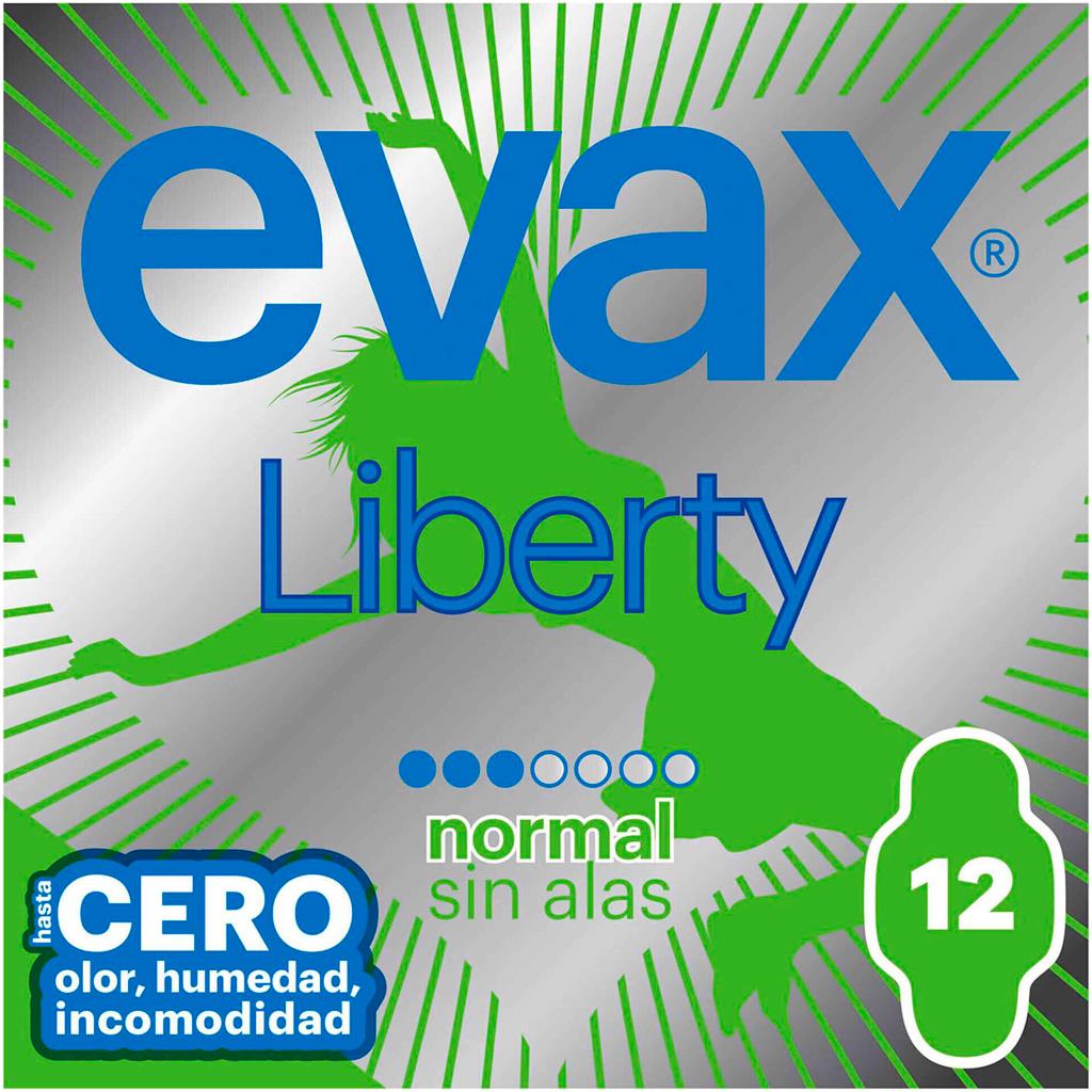 Evax Liberty Normal Sanitary Pads without Wings Pack of 12