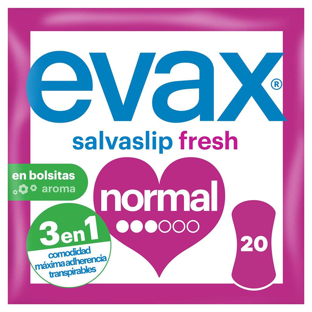 Evax Salvaslip Normal Individually Wrapped Panty Liners Pack of 20
