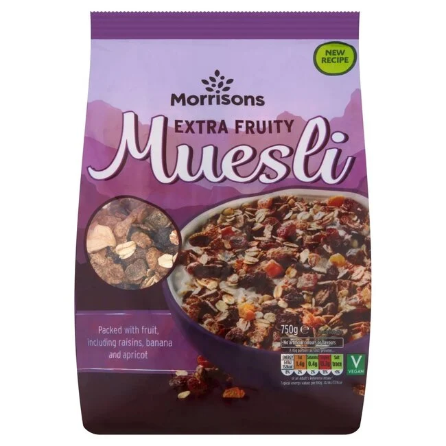 Morrisons Extra Fruity Muesli 750g