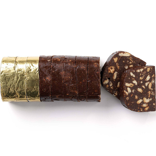 famous chocolate salami cake salame de chocolate 450 g – portuguese pastry classic – festive season limited – bakery and pastry shop favorites