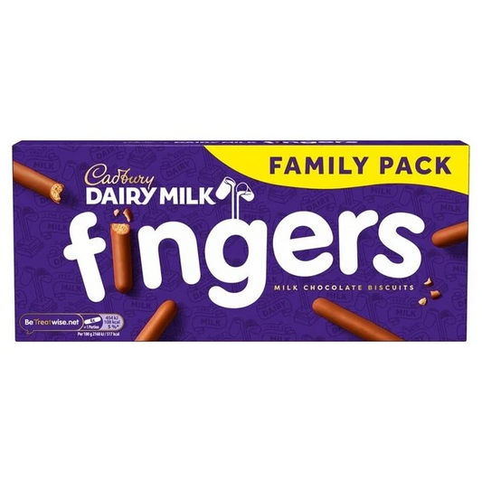 Cadburys  Fingers Family Pack Milk Chocolate 189g