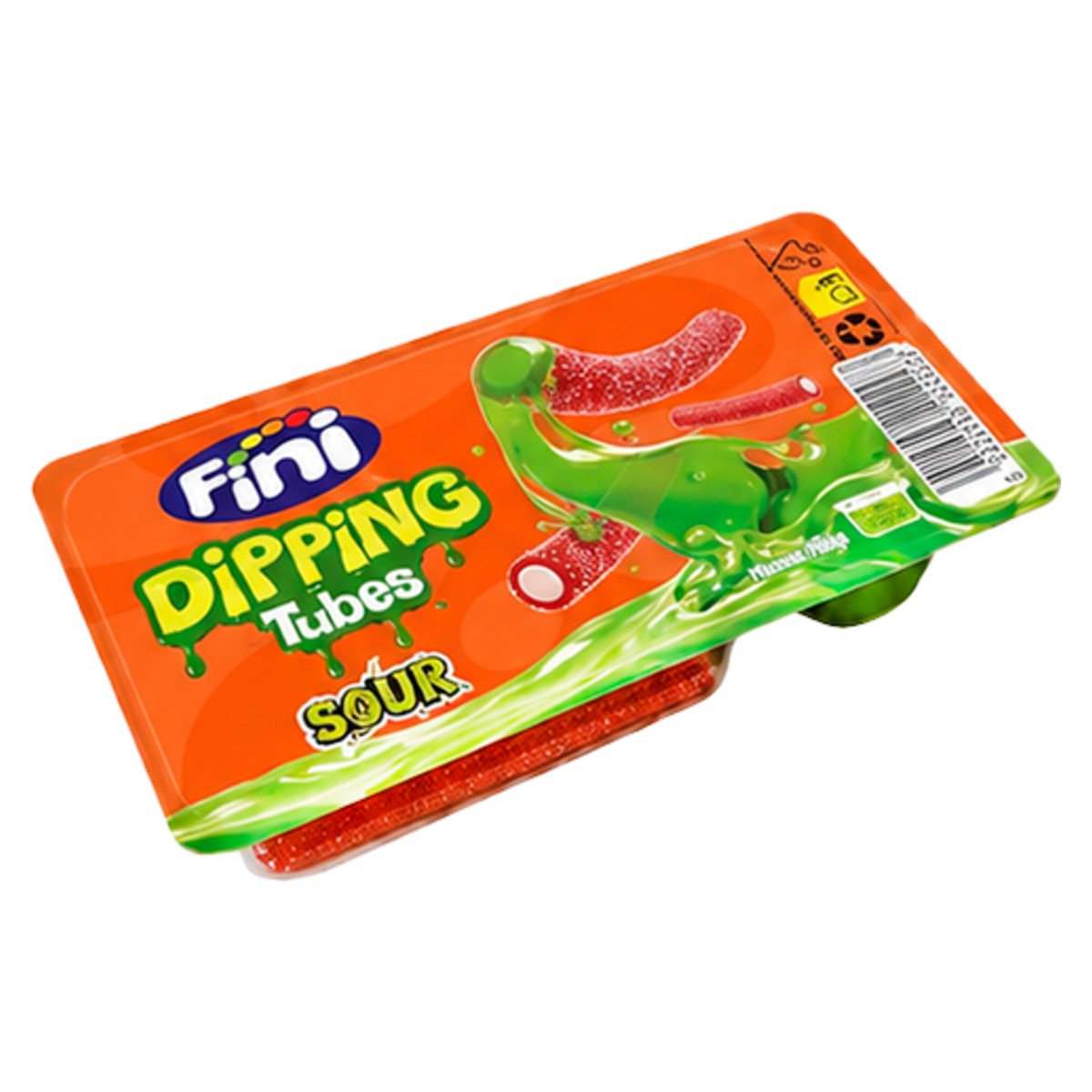 Fini Tubes Sour Strawberry with Melon Dip 60g