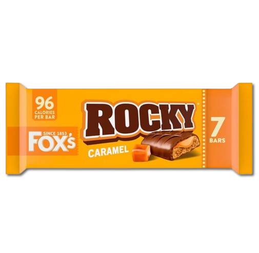 Paquete de 7 barras de caramelo Rocky de Fox