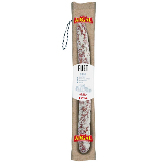 fuet artesano argal 170g spanish cured sausage artisan fuet deli meat charcuterie