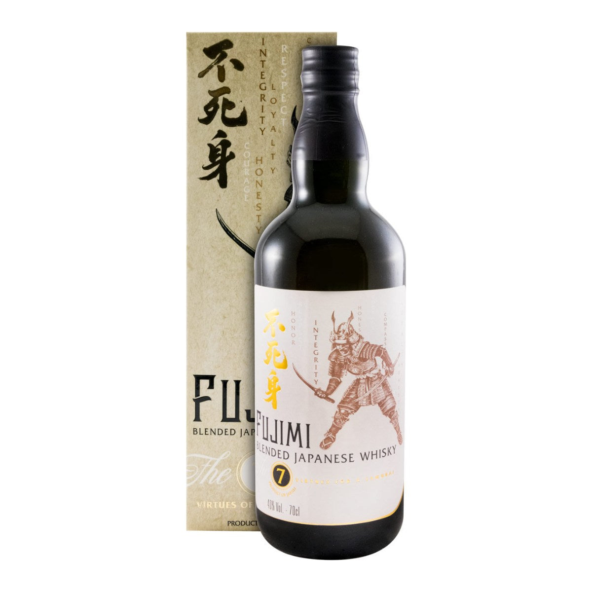 Fujimi 7 Virtues of the Samurai Japanese Blended Whisky 700ml 40% ABV