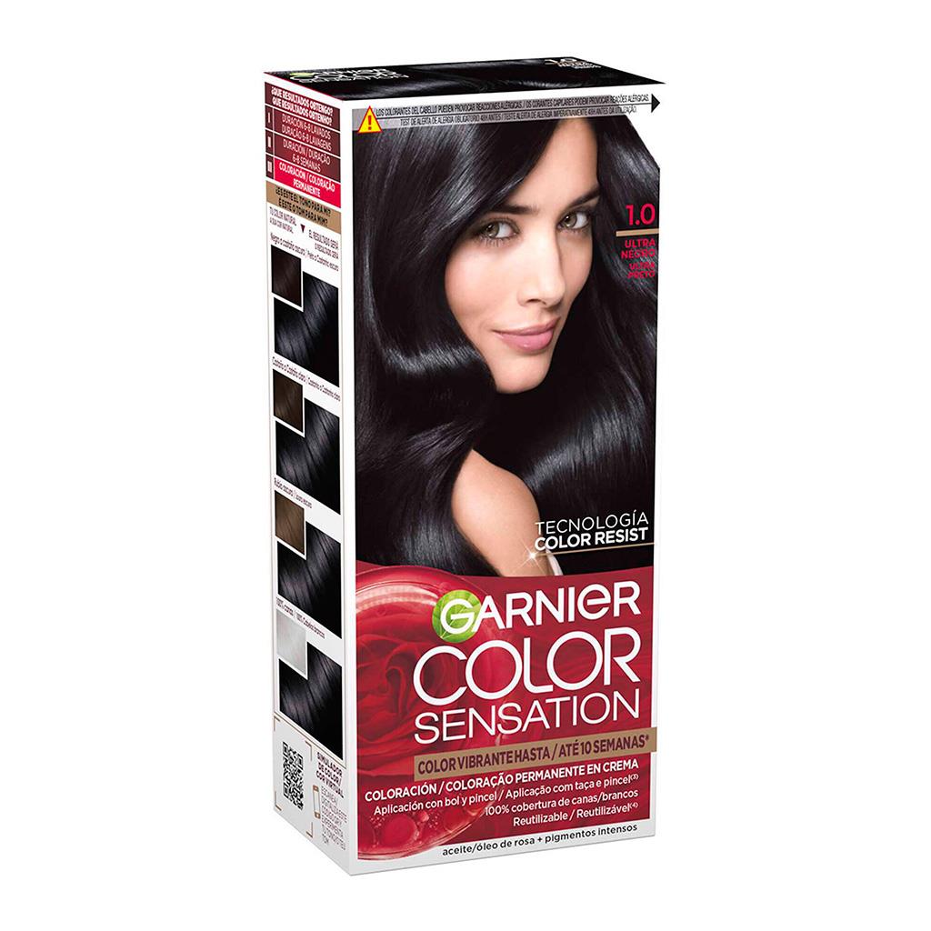 Garnier Color Sensation Permanent Hair Colour 1.0 Ultra Black
