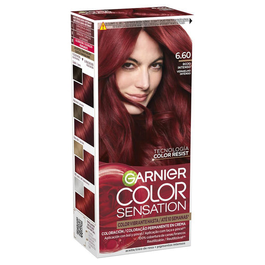 Garnier Color Sensation Permanent Hair Colour 6.6 Intense Red