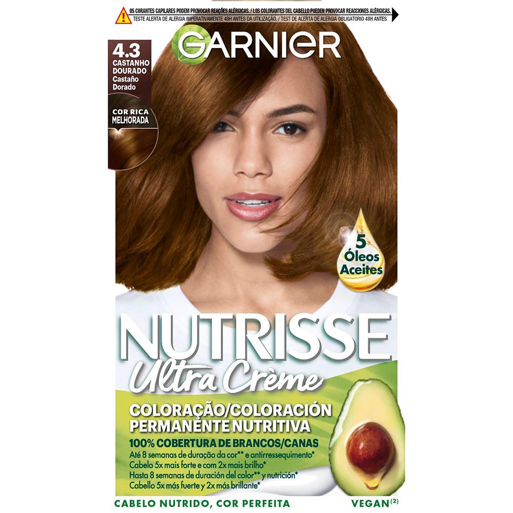 Garnier Nutrisse Permanent Hair Colour 43 Golden Brown