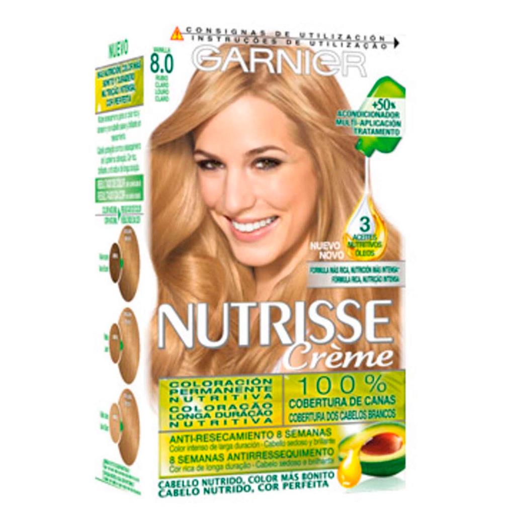 Garnier Nutrisse Permanent Hair Colour 8.0 Light Blonde