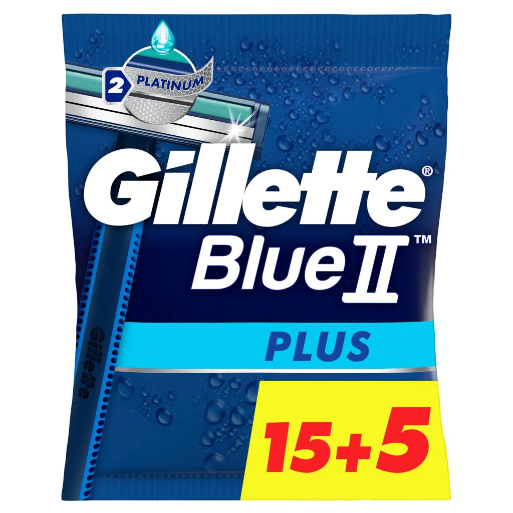 Gillette Blue II Plus Disposable Razors 15 plus 5 Free