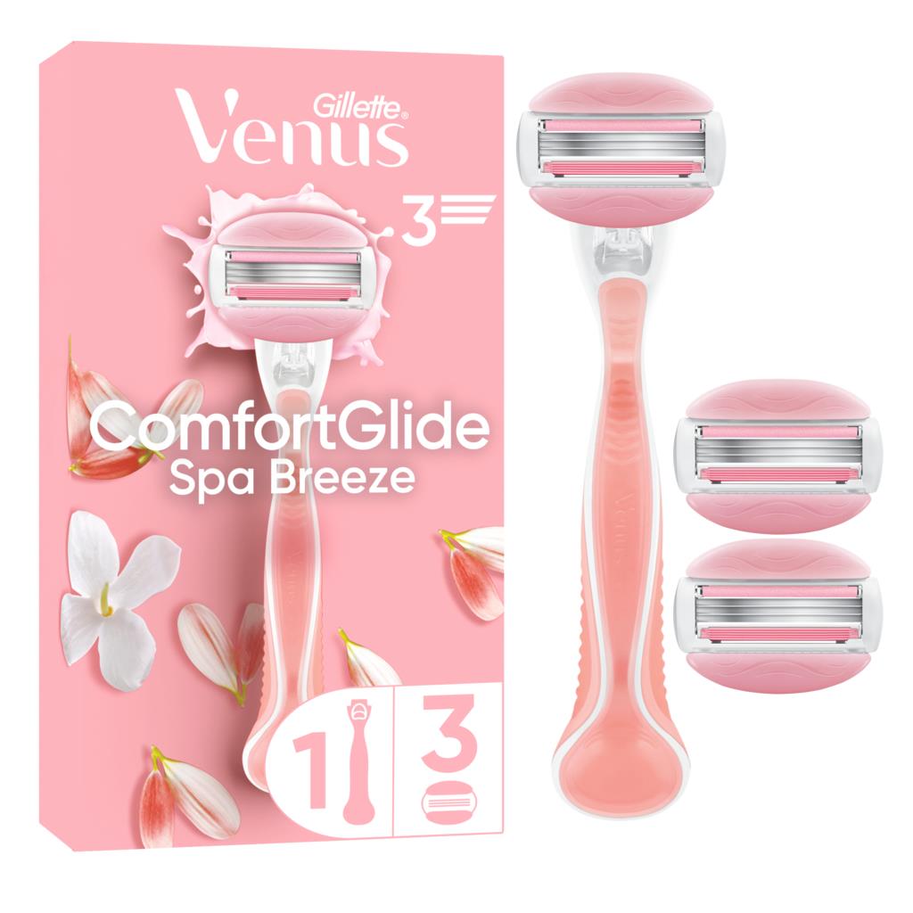 Gillette Venus Comfortglide Razor with 3 Refills