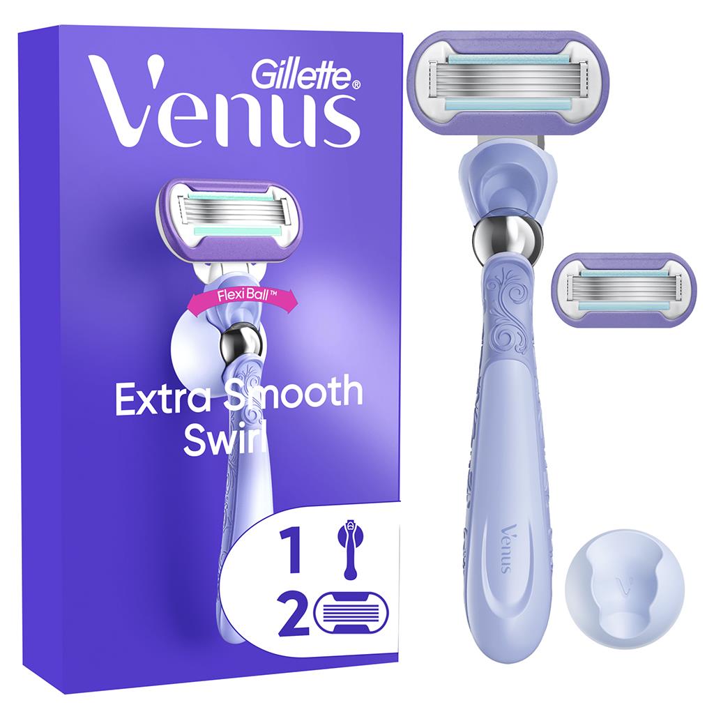 Gillette Venus Deluxe Smooth Swirl Razor with Refill