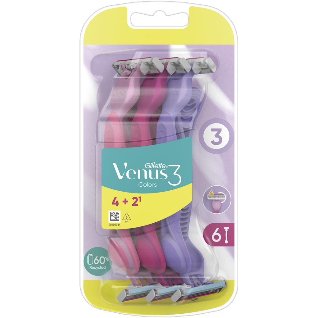 Gillette Venus Plus Disposable Razors 4 plus 2 Free