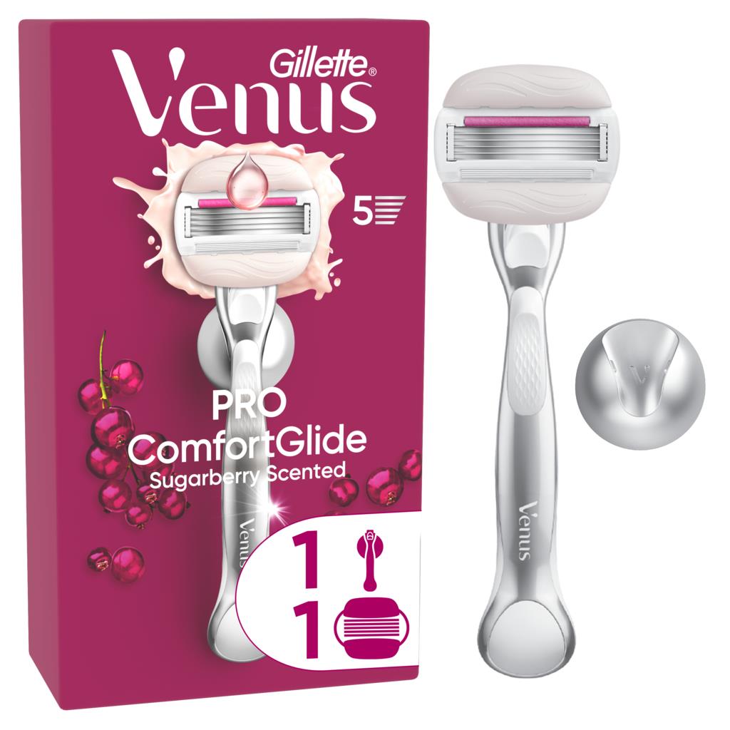 Gillette Venus Pro Comfortglide Sugarberry Razor with Refill