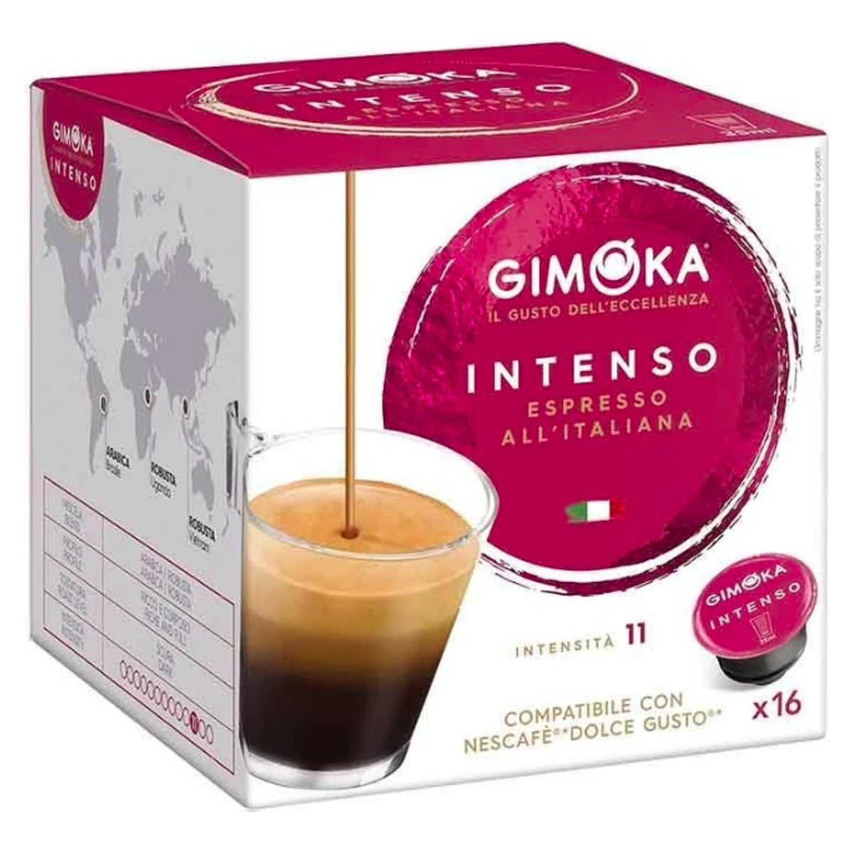 Gimoka Espresso Intenso Capsules for Dolce Gusto