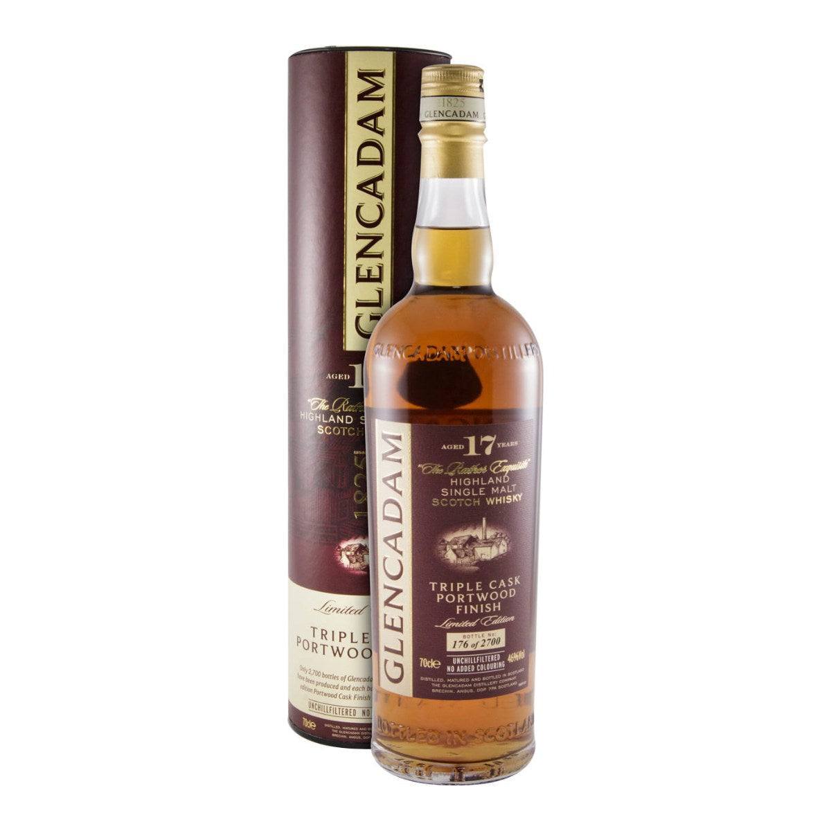 Glencadam 17 Year Old Triple Cask Portwood Finish Single Malt Scotch Whisky 700ml 46% ABV