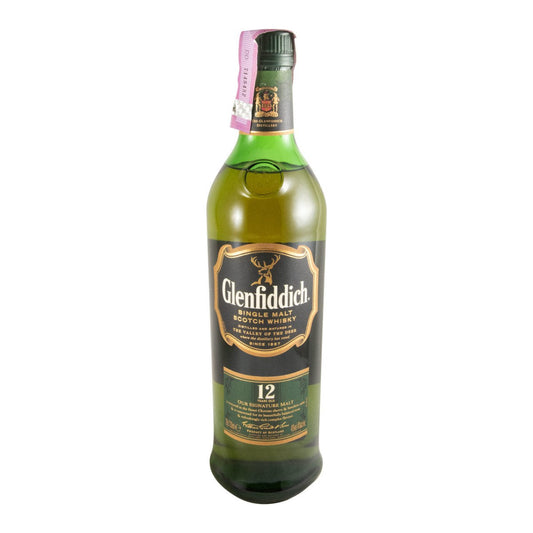 Glenfiddich 12 Year Old Black Label Single Malt Scotch Whisky 700ml 40% ABV