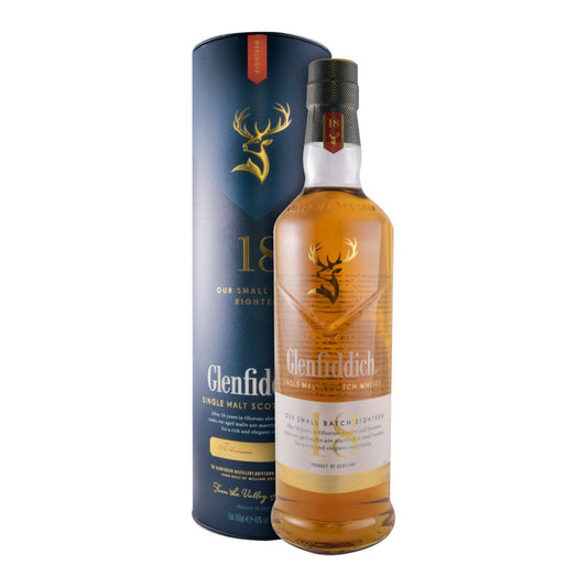 Glenfiddich 18 Year Old Small Batch Reserve Single Malt Scotch Whisky 700ml 40% ABV