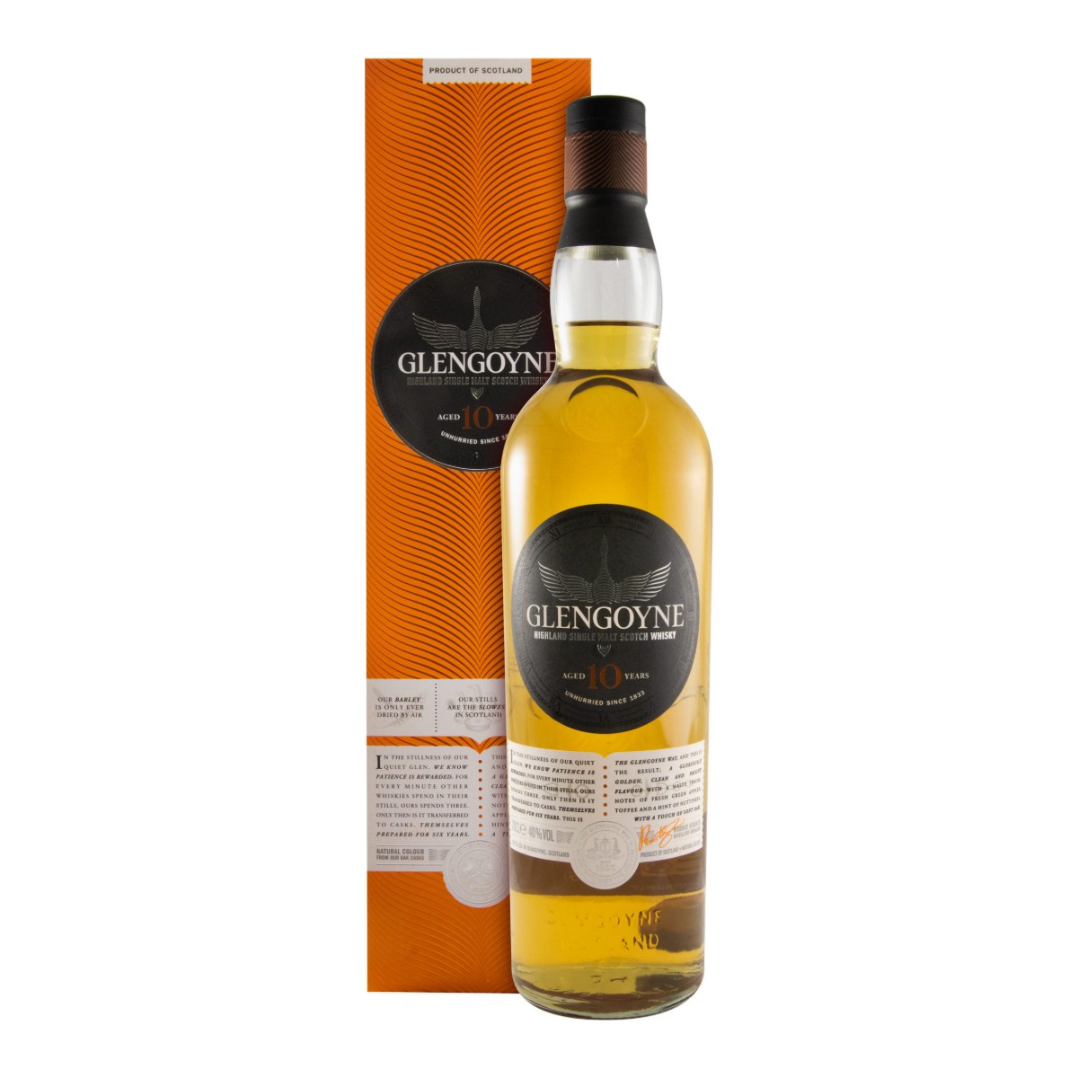 Glengoyne 10 Year Old Single Malt Scotch Whisky 700ml 40% ABV