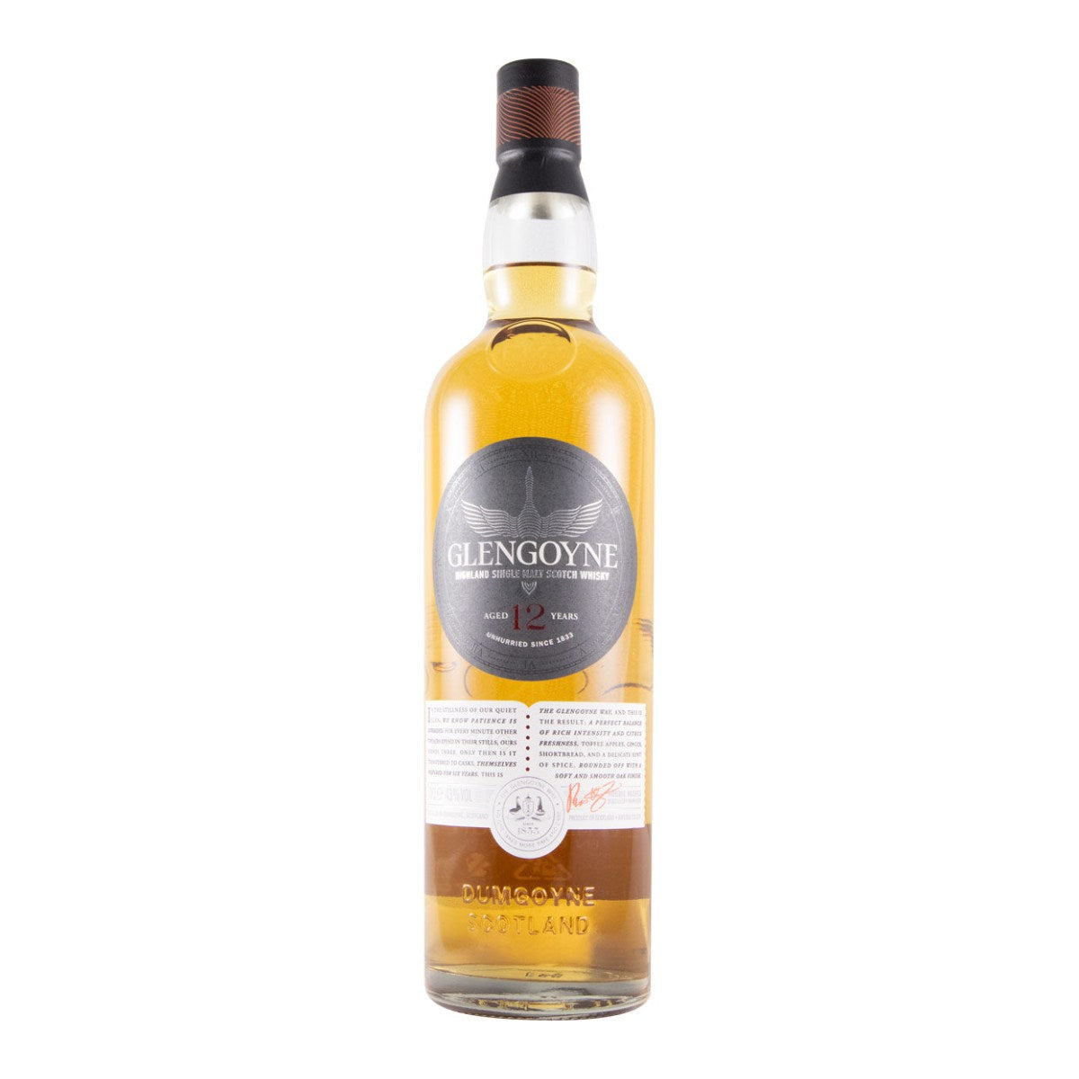 Glengoyne 12 Year Old Single Malt Scotch Whisky 700ml 43% ABV