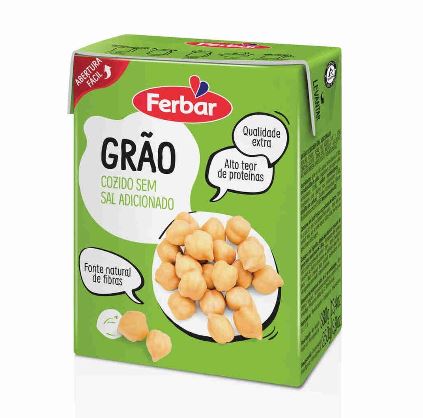 chickpeas grao de bico 380g ferbar ready to eat chickpeas healthy pantry legumes