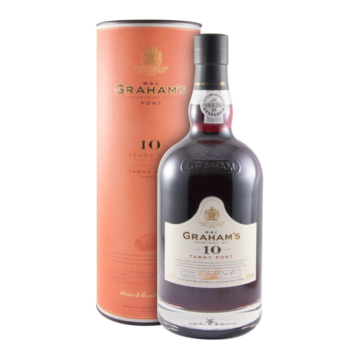 Graham's 10 Year Old Tawny Porto Wine 750ml 20% ABV