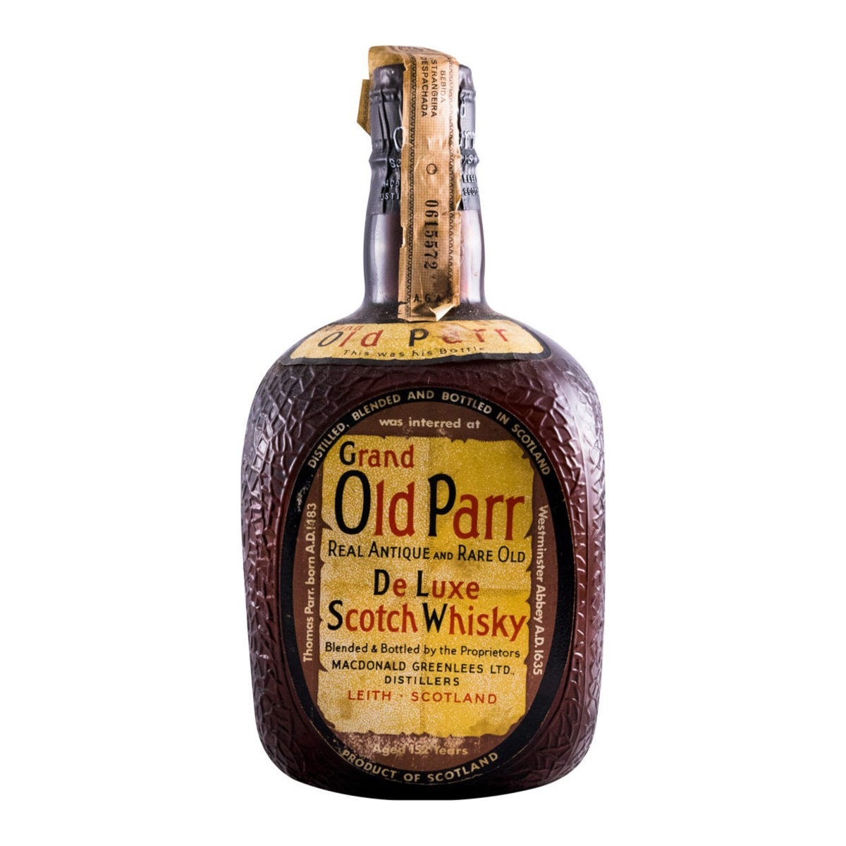 Grand Old Parr 12 Year Old Crown Cap Bottle Blended Scotch Whisky 750ml