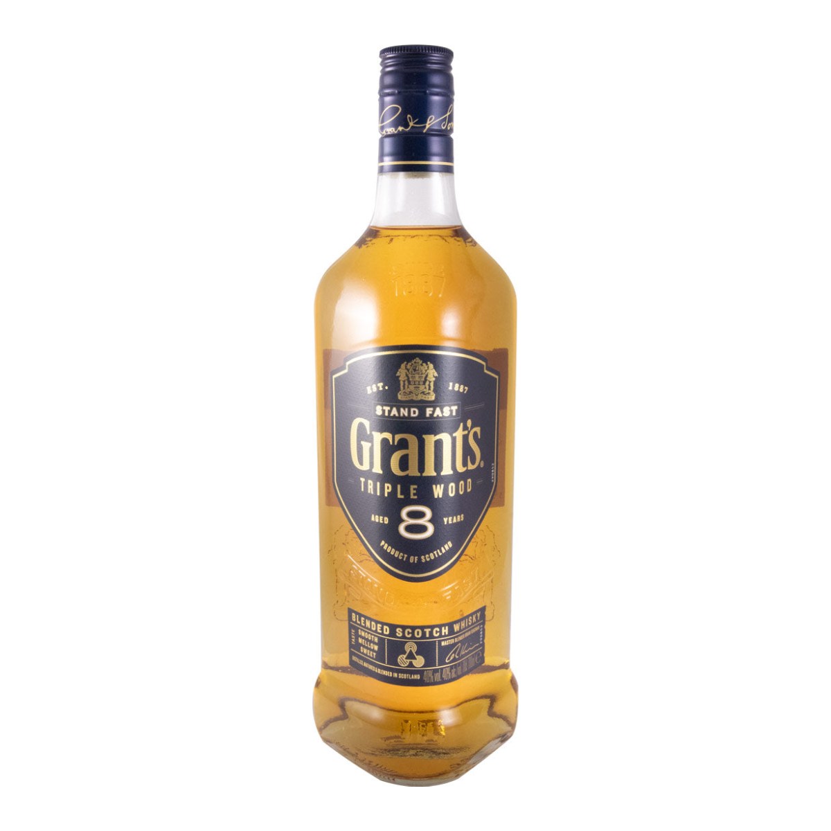 Grant's Triple Wood Stand Fast 8 Year Old Blended Scotch Whisky 700ml 40% ABV