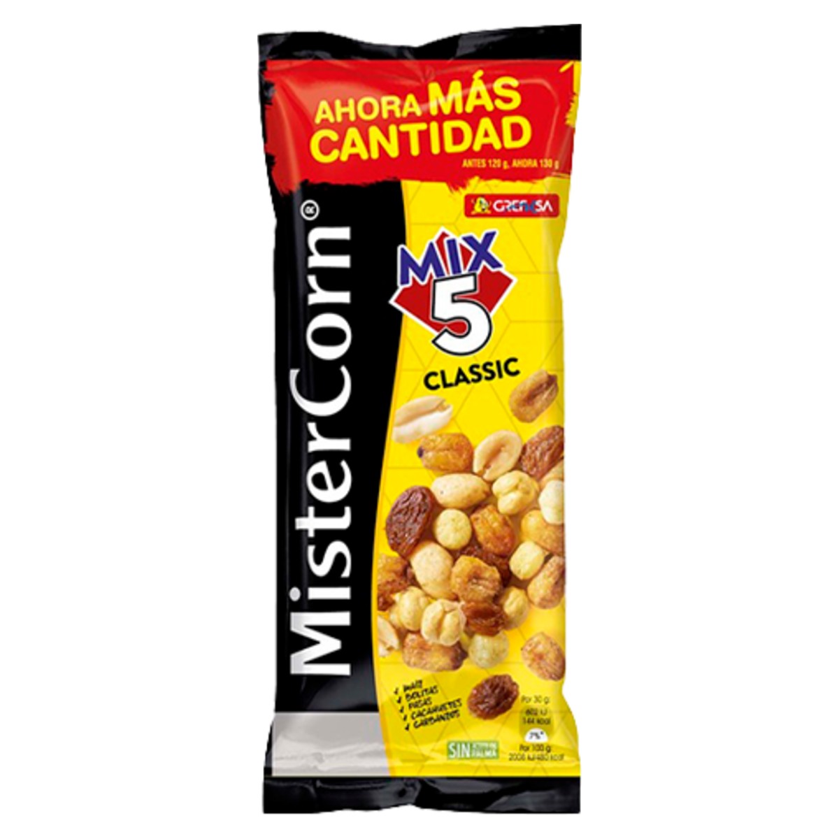 Grefusa MisterCorn Mix 5 Classic Nuts and Snacks 48g