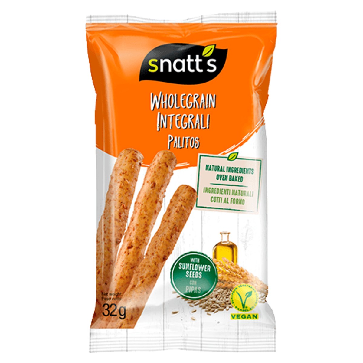 Grefusa Snatt's Wholewheat Breadsticks 32g