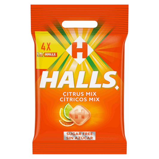 Halls Citrus Mix Sugar Free 4 x 32g