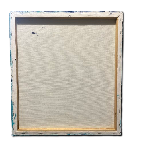 hand painted african heritage canvas 45x50cm textured 3d wall art cultural narrative elephant rhino artwork